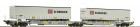 67399 Roco Articulated intermodal car of AAE with 2 trailers